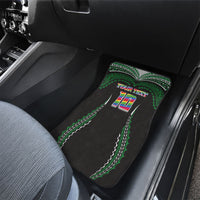 Custom Hawaii Rainbow Warriors Car Mats Polynesian Motif Black Color