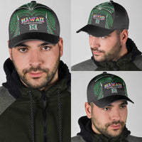 Hawaii Rainbow Warriors Classic Cap Polynesian Motif Black Color