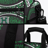 Hawaii Rainbow Warriors Duffle Bag Polynesian Motif Black Color