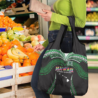 Hawaii Rainbow Warriors Grocery Bag Polynesian Motif Black Color