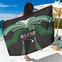 Hawaii Rainbow Warriors Sarong Polynesian Motif Black Color