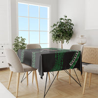 Hawaii Rainbow Warriors Tablecloth Polynesian Motif Black Color
