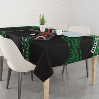 Hawaii Rainbow Warriors Tablecloth Polynesian Motif Black Color