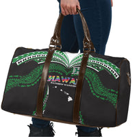 Hawaii Rainbow Warriors Travel Bag Polynesian Motif Black Color