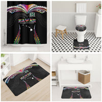 Hawaii Rainbow Warriors Bathroom Set Polynesian Motif Special Edition Rainbow Gradient