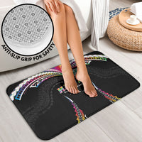 Hawaii Rainbow Warriors Bathroom Set Polynesian Motif Special Edition Rainbow Gradient