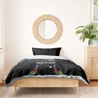 Hawaii Rainbow Warriors Bedding Set Polynesian Motif Special Edition Rainbow Gradient