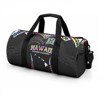Hawaii Rainbow Warriors Duffle Bag Polynesian Motif Special Edition Rainbow Gradient
