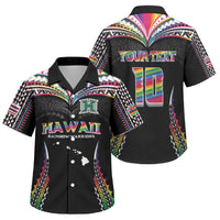 Custom Hawaii Rainbow Warriors Family Matching Summer Maxi Dress and Hawaiian Shirt Polynesian Motif Special Edition Rainbow Gradient