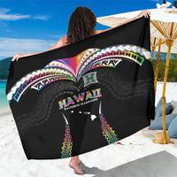 Hawaii Rainbow Warriors Sarong Polynesian Motif Special Edition Rainbow Gradient