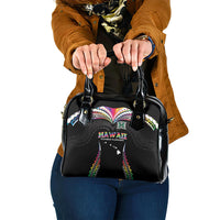 Hawaii Rainbow Warriors Shoulder Handbag Polynesian Motif Special Edition Rainbow Gradient