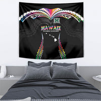 Hawaii Rainbow Warriors Tapestry Polynesian Motif Special Edition Rainbow Gradient