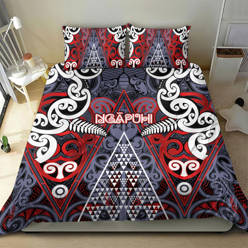Aotearoa Iwi Ngapuhi Bedding Set Maori Motif Tribal
