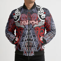 Personalised Aotearoa Iwi Ngapuhi Bomber Puffer Jacket Maori Motif Tribal