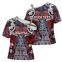 Personalised Aotearoa Iwi Ngapuhi Cross Shoulder Shirt Maori Motif Tribal