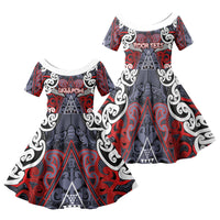 Personalised Aotearoa Iwi Ngapuhi Family Matching Mermaid Dress and Hawaiian Shirt Maori Motif Tribal