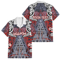Personalised Aotearoa Iwi Ngapuhi Family Matching Summer Maxi Dress and Hawaiian Shirt Maori Motif Tribal