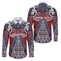 Personalised Aotearoa Iwi Ngapuhi Family Matching Summer Maxi Dress and Hawaiian Shirt Maori Motif Tribal