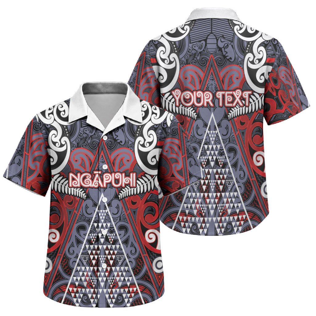 Personalised Aotearoa Iwi Ngapuhi Family Matching Summer Maxi Dress and Hawaiian Shirt Maori Motif Tribal