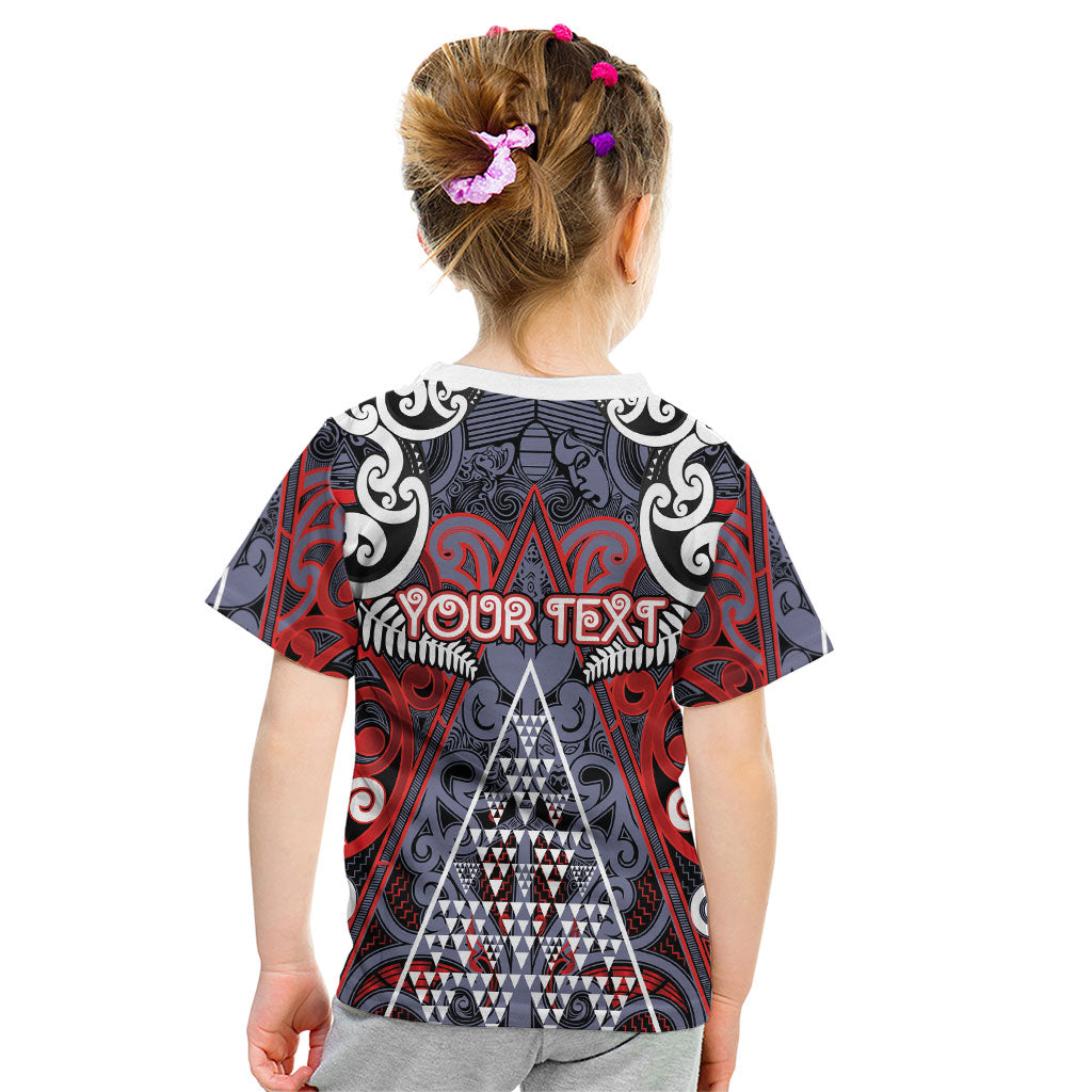 Personalised Aotearoa Iwi Ngapuhi Kid T Shirt Maori Motif Tribal