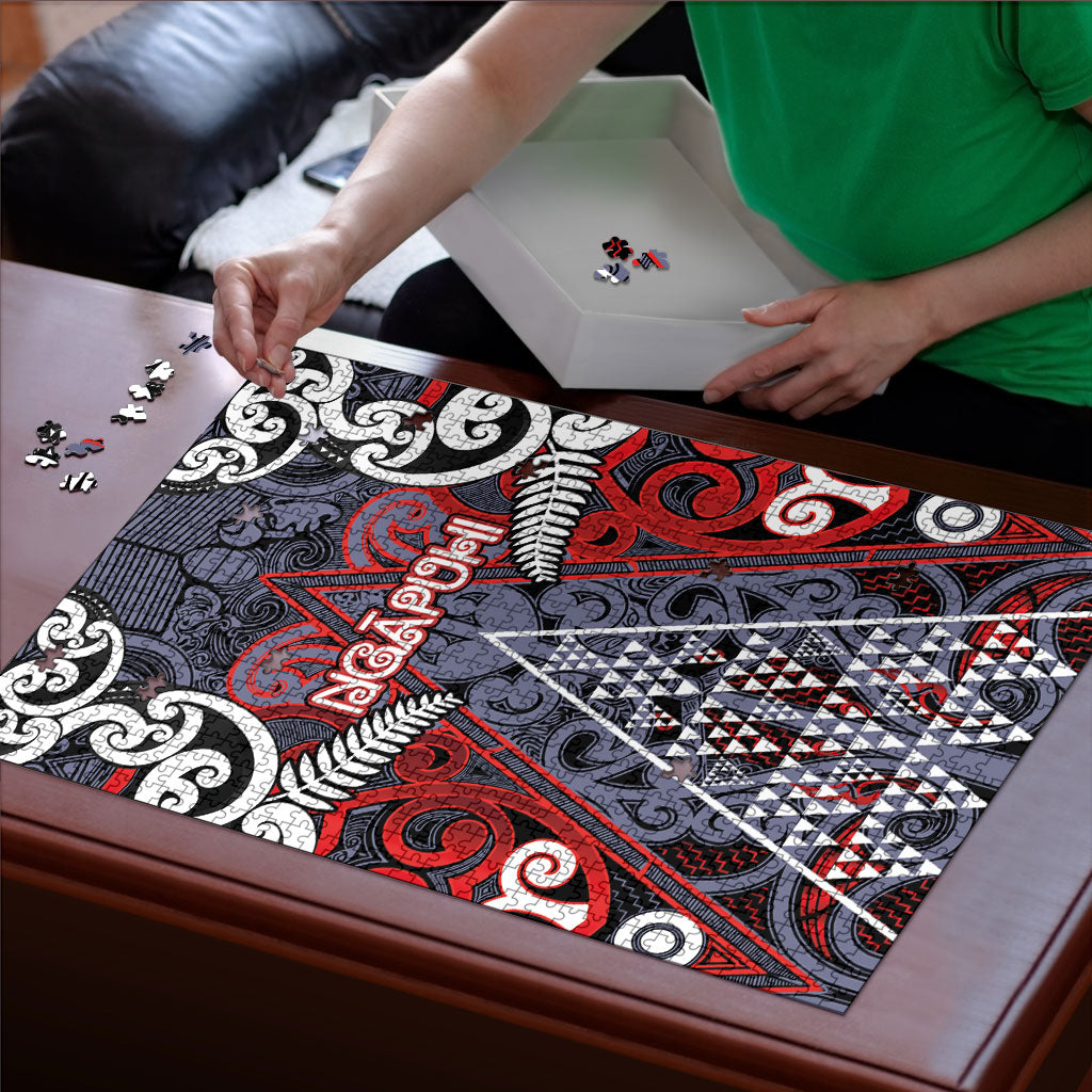 Aotearoa Iwi Ngapuhi Puzzle Maori Motif Tribal