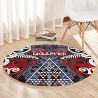 Aotearoa Iwi Ngapuhi Round Carpet Maori Motif Tribal