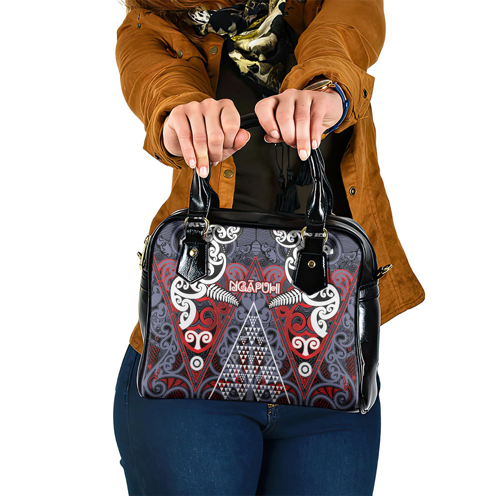 Aotearoa Iwi Ngapuhi Shoulder Handbag Maori Motif Tribal