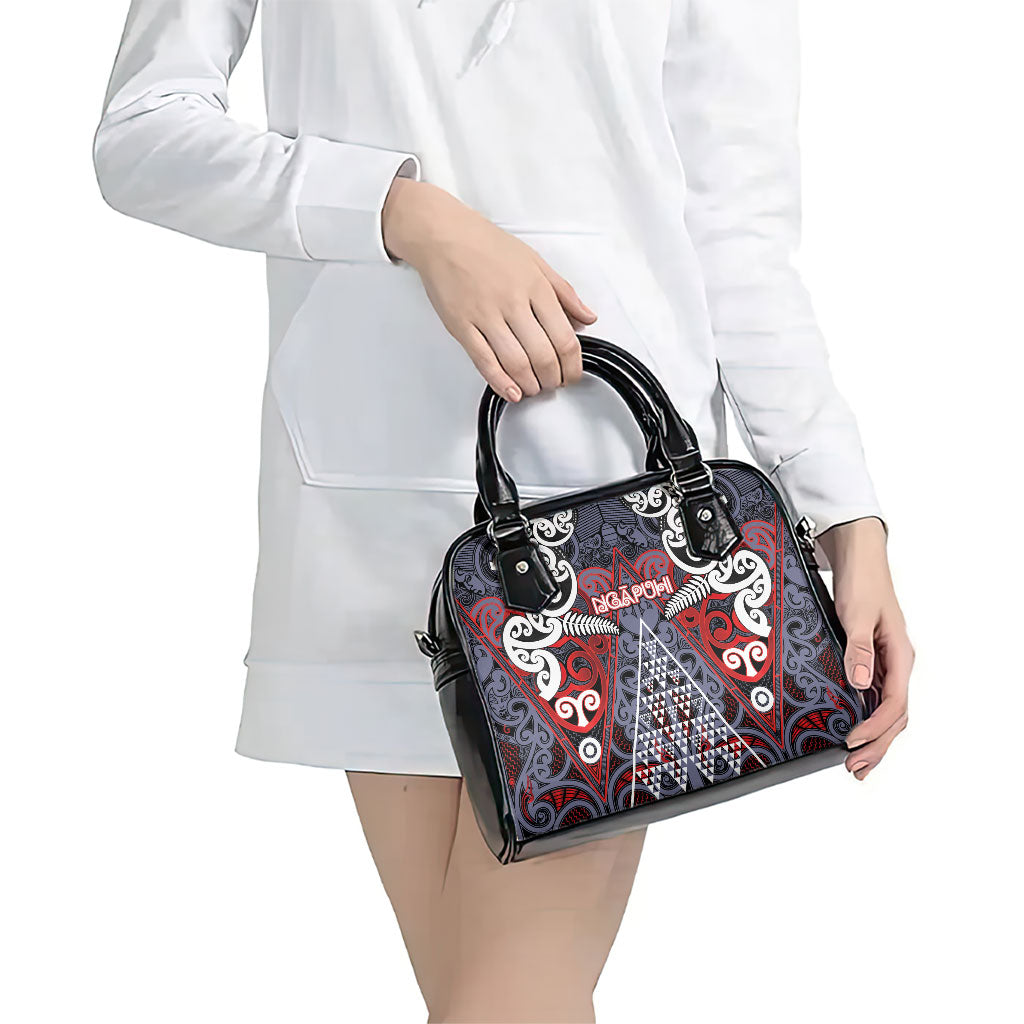 Aotearoa Iwi Ngapuhi Shoulder Handbag Maori Motif Tribal