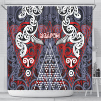 Aotearoa Iwi Ngapuhi Shower Curtain Maori Motif Tribal