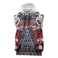 Personalised Aotearoa Iwi Ngapuhi Sleeveless Hoodie Maori Motif Tribal