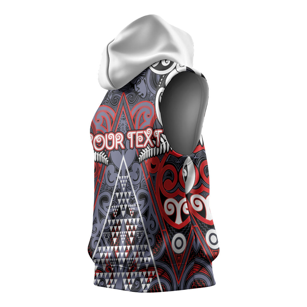 Personalised Aotearoa Iwi Ngapuhi Sleeveless Hoodie Maori Motif Tribal