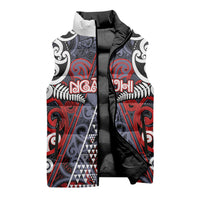 Personalised Aotearoa Iwi Ngapuhi Sleeveless Puffer Jacket Maori Motif Tribal