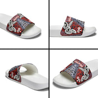 Aotearoa Iwi Ngapuhi Slide Sandals Maori Motif Tribal