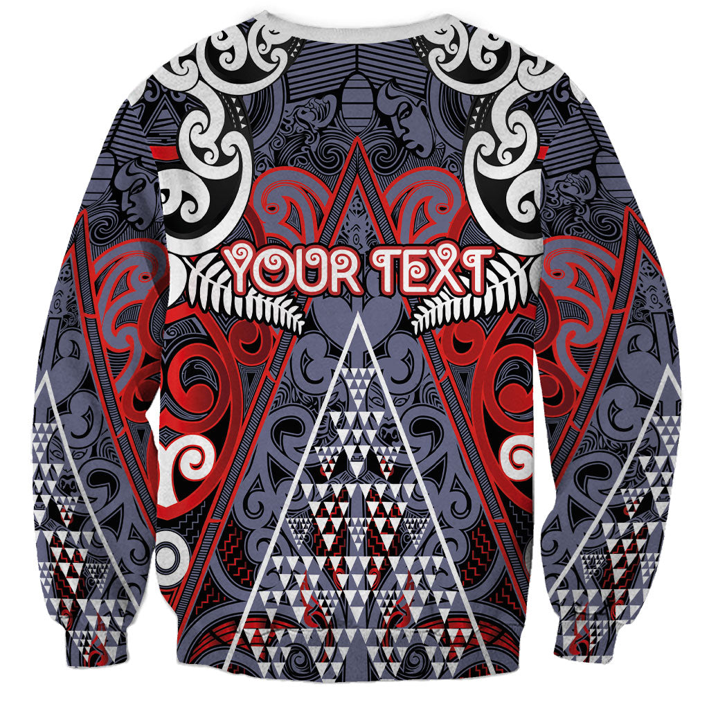 Personalised Aotearoa Iwi Ngapuhi Sweatshirt Maori Motif Tribal