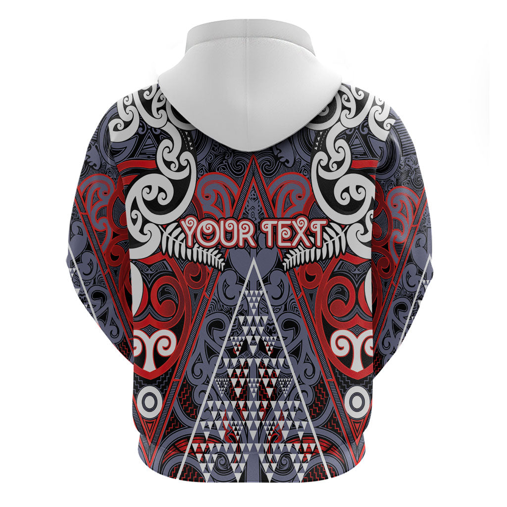 Personalised Aotearoa Iwi Ngapuhi Zip Hoodie Maori Motif Tribal