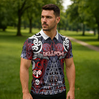 Personalised Aotearoa Iwi Ngapuhi Zipper Polo Shirt Maori Motif Tribal