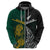 South Africa and New Zealand Hoodie King Protea and Silver Fern Mix Culture Pattern LT03 - Polynesian Pride