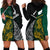 South Africa and New Zealand Hoodie Dress King Protea and Silver Fern Mix Culture Pattern LT03 - Polynesian Pride