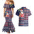Hawaii Mele Kalikimaka Couples Matching Mermaid Dress and Hawaiian Shirt Aloha and Christmas Elements Patchwork Blue Style LT03 - Polynesian Pride