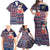 Hawaii Mele Kalikimaka Family Matching Off Shoulder Maxi Dress and Hawaiian Shirt Aloha and Christmas Elements Patchwork Blue Style LT03 - Polynesian Pride