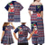 Hawaii Mele Kalikimaka Family Matching Off Shoulder Maxi Dress and Hawaiian Shirt Aloha and Christmas Elements Patchwork Blue Style LT03 - Polynesian Pride
