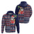 Hawaii Mele Kalikimaka Hoodie Aloha and Christmas Elements Patchwork Blue Style LT03 - Polynesian Pride