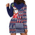 Hawaii Mele Kalikimaka Hoodie Dress Aloha and Christmas Elements Patchwork Blue Style LT03 - Polynesian Pride