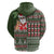 Hawaii Mele Kalikimaka Hoodie Aloha and Christmas Elements Patchwork Green Style LT03 - Polynesian Pride