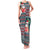Hawaii Mele Kalikimaka Family Matching Tank Maxi Dress and Hawaiian Shirt Aloha and Christmas Elements Patchwork Turquoise Style LT03 Mom's Dress Turquoise - Polynesian Pride