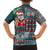 Hawaii Mele Kalikimaka Hawaiian Shirt Aloha and Christmas Elements Patchwork Turquoise Style LT03 - Polynesian Pride