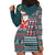 Hawaii Mele Kalikimaka Hoodie Dress Aloha and Christmas Elements Patchwork Turquoise Style LT03 - Polynesian Pride