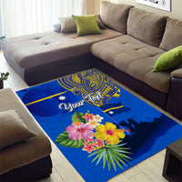 Personalised Nauru Independence Day Area Rug Nauruan Tribal Flag Style LT03 - Polynesian Pride