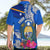 Personalised Nauru Coat of Arms Hawaiian Shirt Tropical Flower Polynesian Pattern LT03 - Polynesian Pride