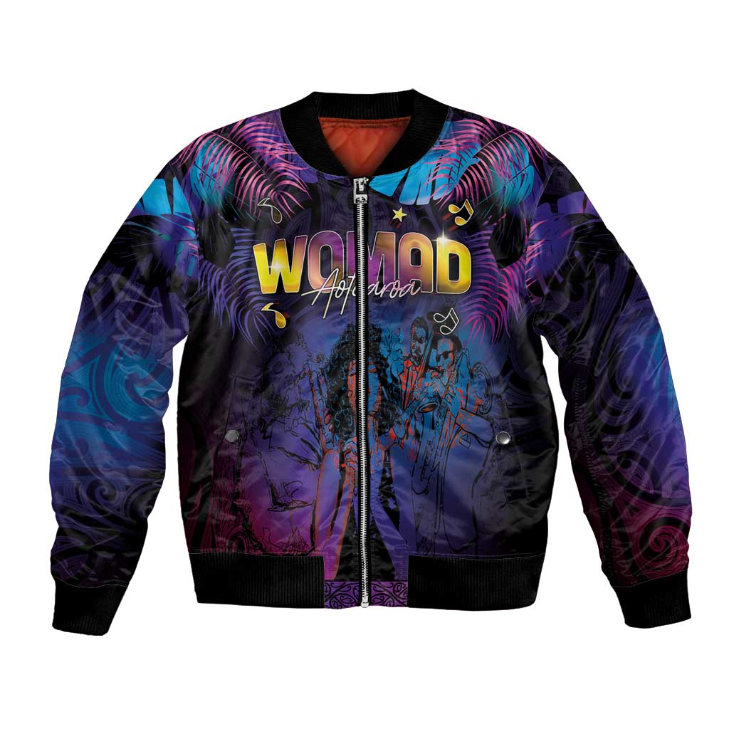 Aotearoa Arts Festival 2025 Bomber Jacket Maori Music Art Dance - Rhythmic Vibes